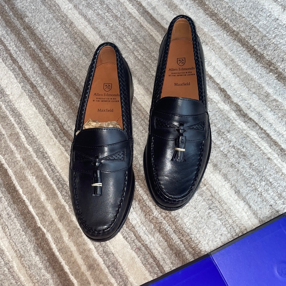 Allen Edmonds black loafers